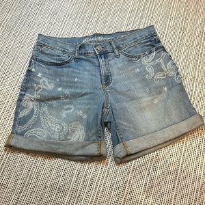 Eddie Bauer boyfriend Jean shorts women’s 2